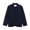 Men Forét Shirts-Valley Unconstructed Blazer-Navy