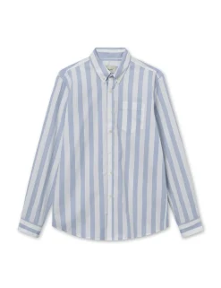 Men Forét Shirts-Vision Shirt-Light Blue/Cloud