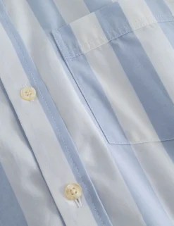 Men Forét Shirts-Vision Shirt-Light Blue/Cloud