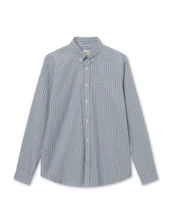 Men Forét Shirts-Vision Shirt-Light Blue/Navy