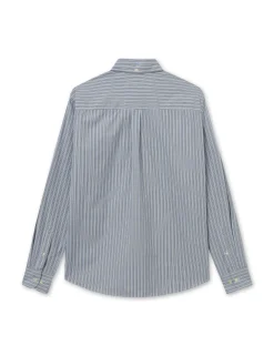 Men Forét Shirts-Vision Shirt-Light Blue/Navy