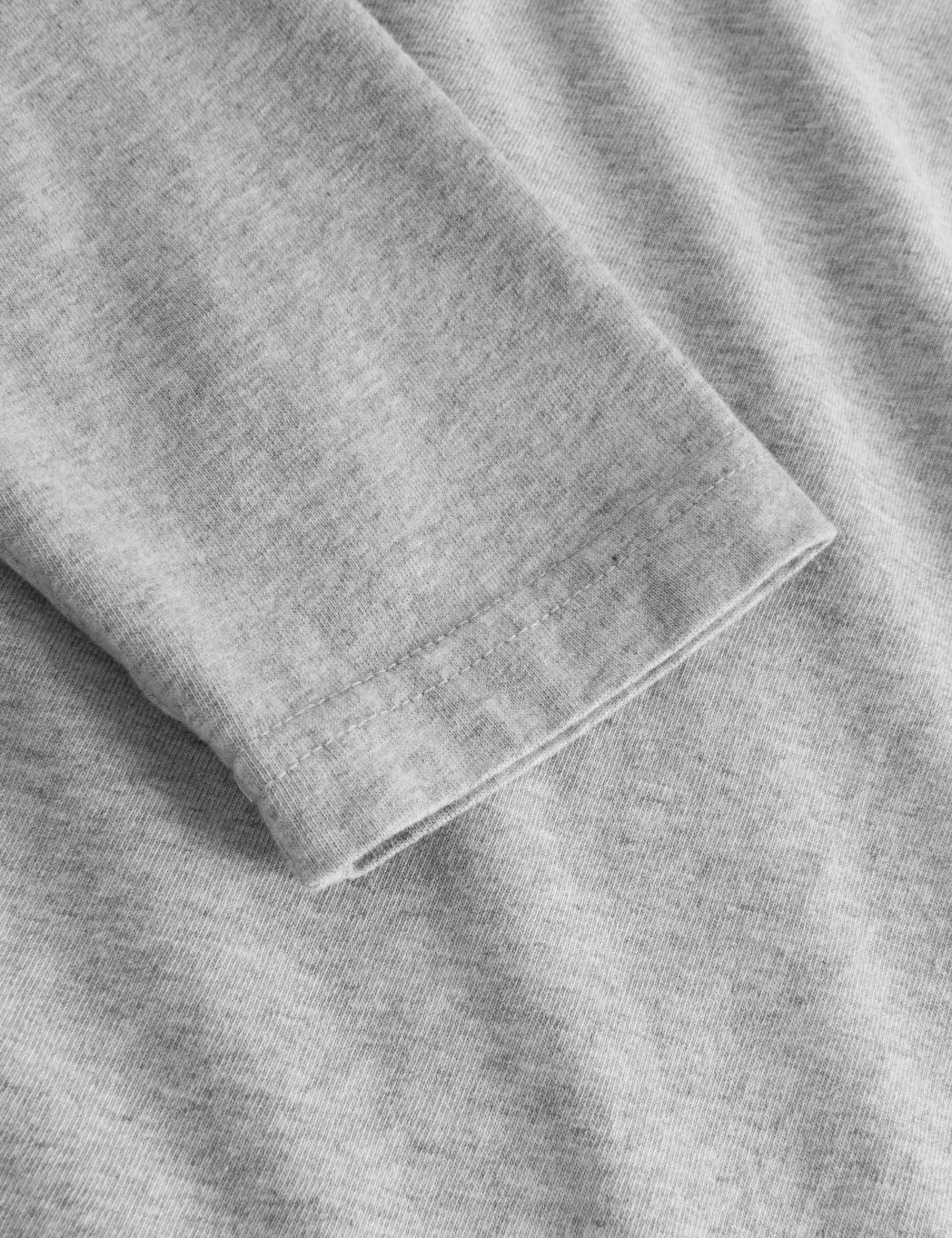 Men Forét T-Shirts-Wind Longsleeve-Light Grey Mel