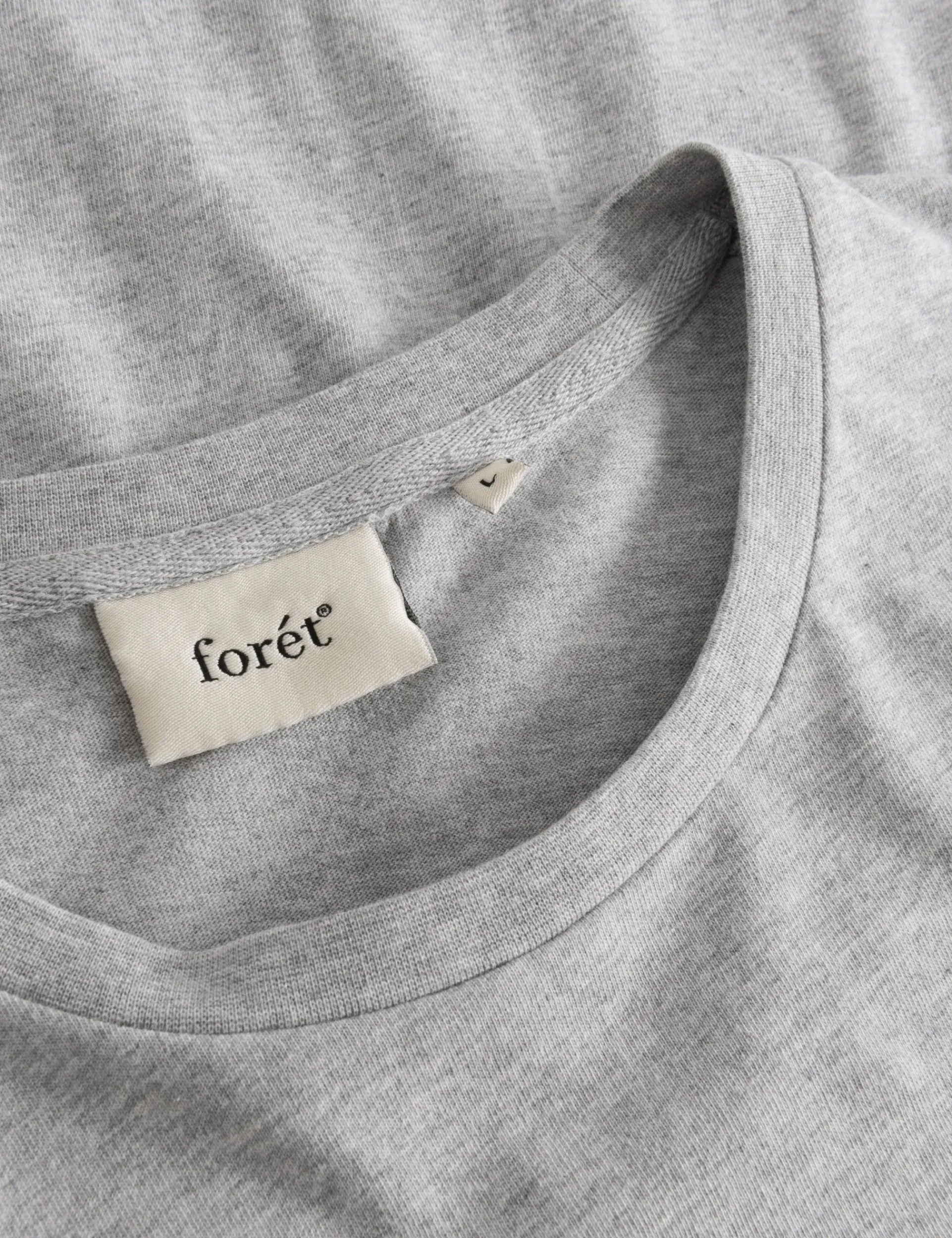 Men Forét T-Shirts-Wind Longsleeve-Light Grey Mel