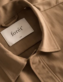 Men Forét Jackets-Yoke Field Jacket-Khaki