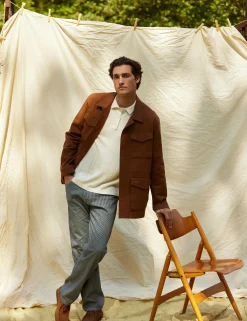 Men Forét Jackets-Yoke Field Jacket-Rubber