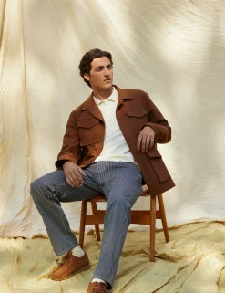 Men Forét Jackets-Yoke Field Jacket-Rubber